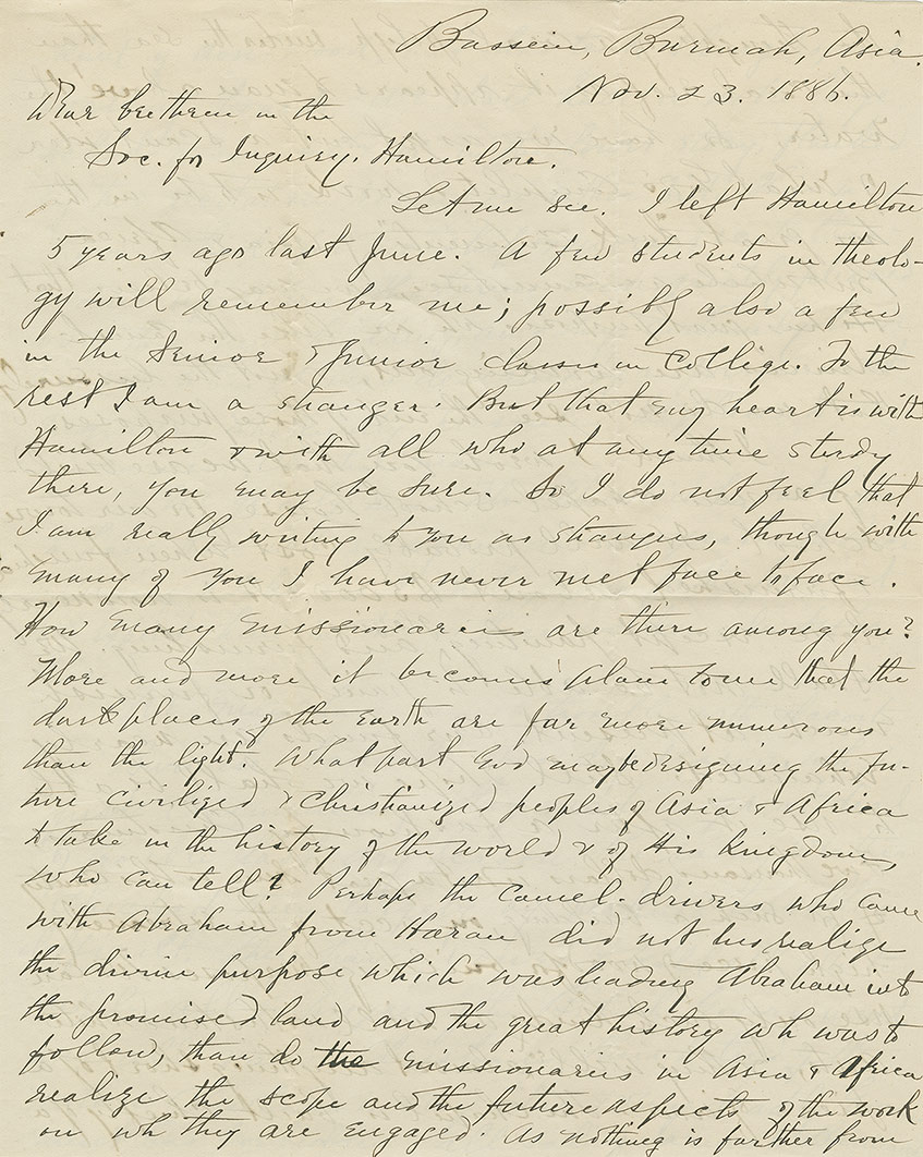 image of hand-written letter