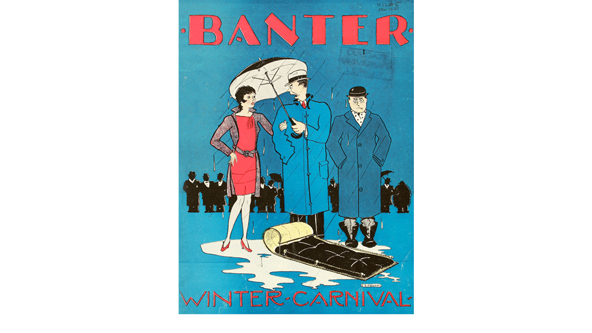 Blue Banter cover with Charles Addams illustration.
