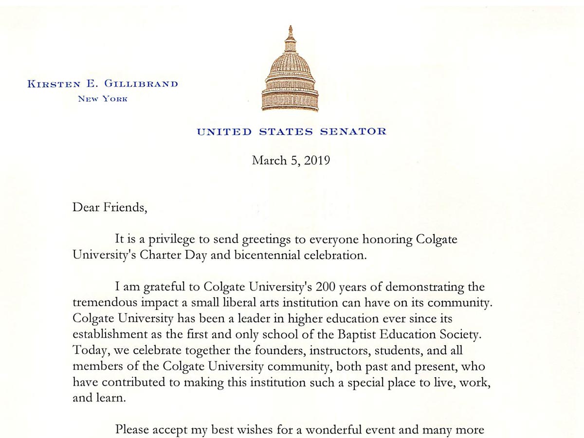 Charter Day | Colgate at 200 Years