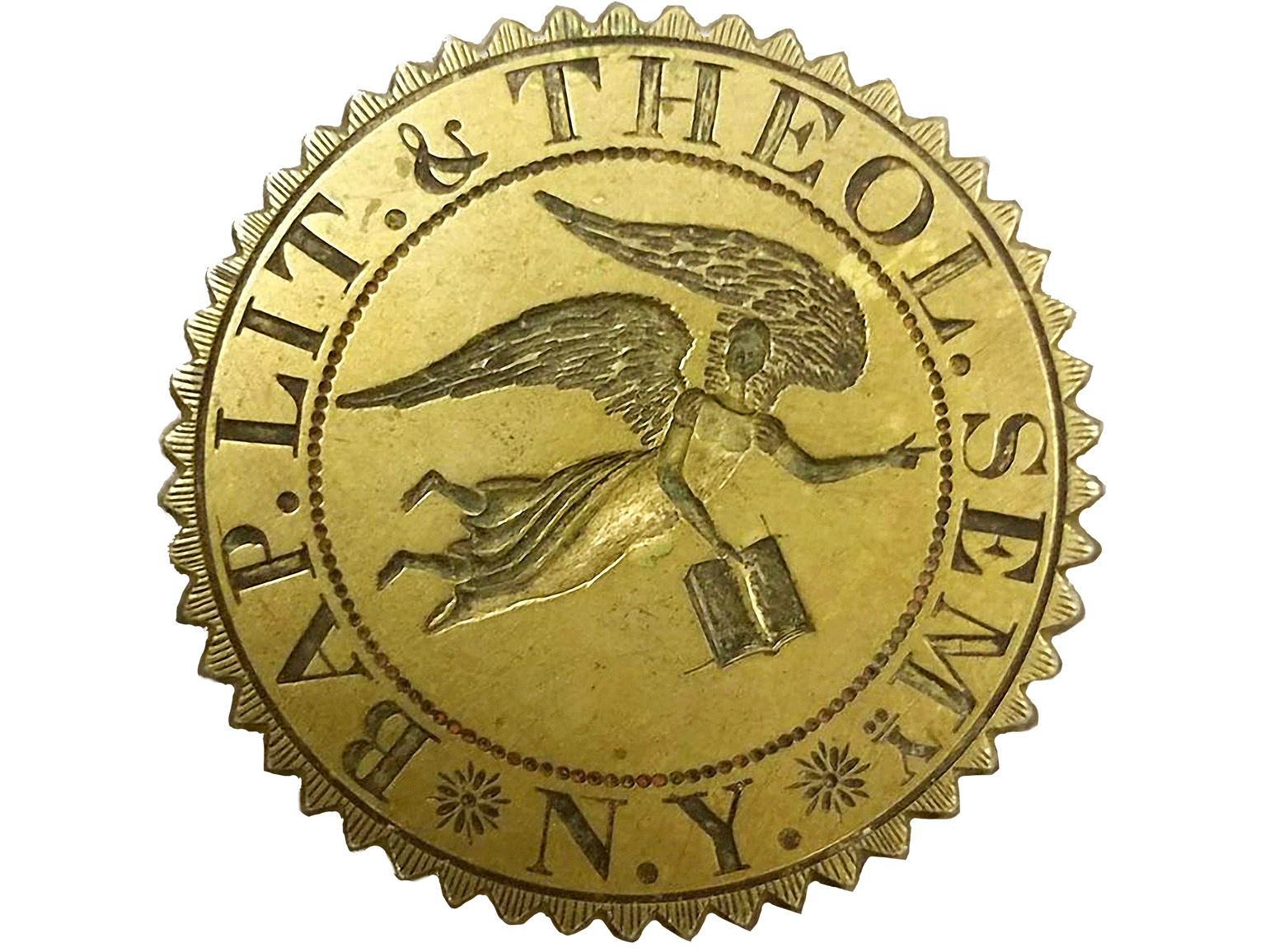 seal with inscription "Baptist Literary and Theological Seminary"